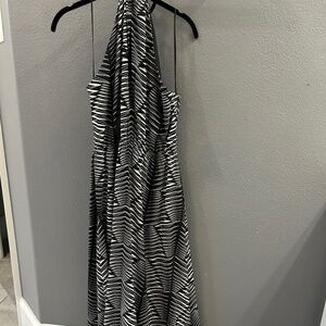 Express Black White Maxi Dress
